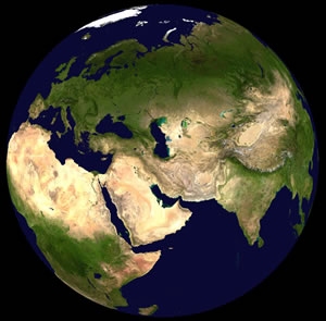 carte du monde 3D