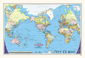 carte du monde atlas