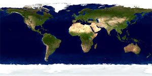 carte monde satellite