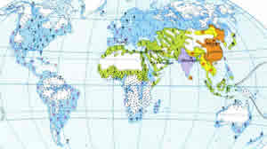 خريطة أديان العالم