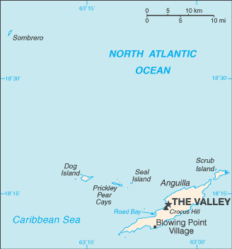 Carte Anguilla