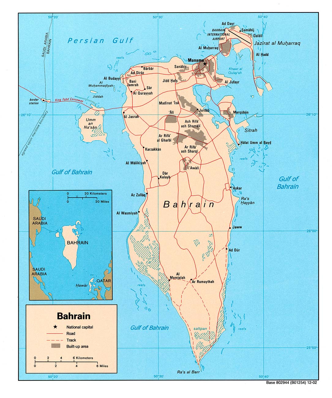 Carte Bahrein