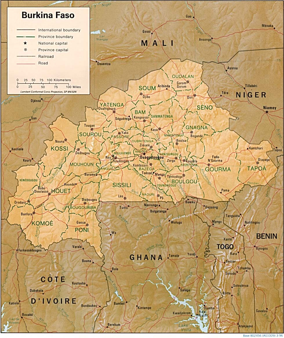 Carte Burkina Faso Carte De Burkina Faso Carte Burkina Faso Carte De Burkina Faso