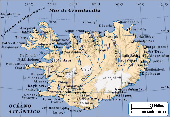 Carte Islande
