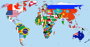 Grande carte des etats du monde