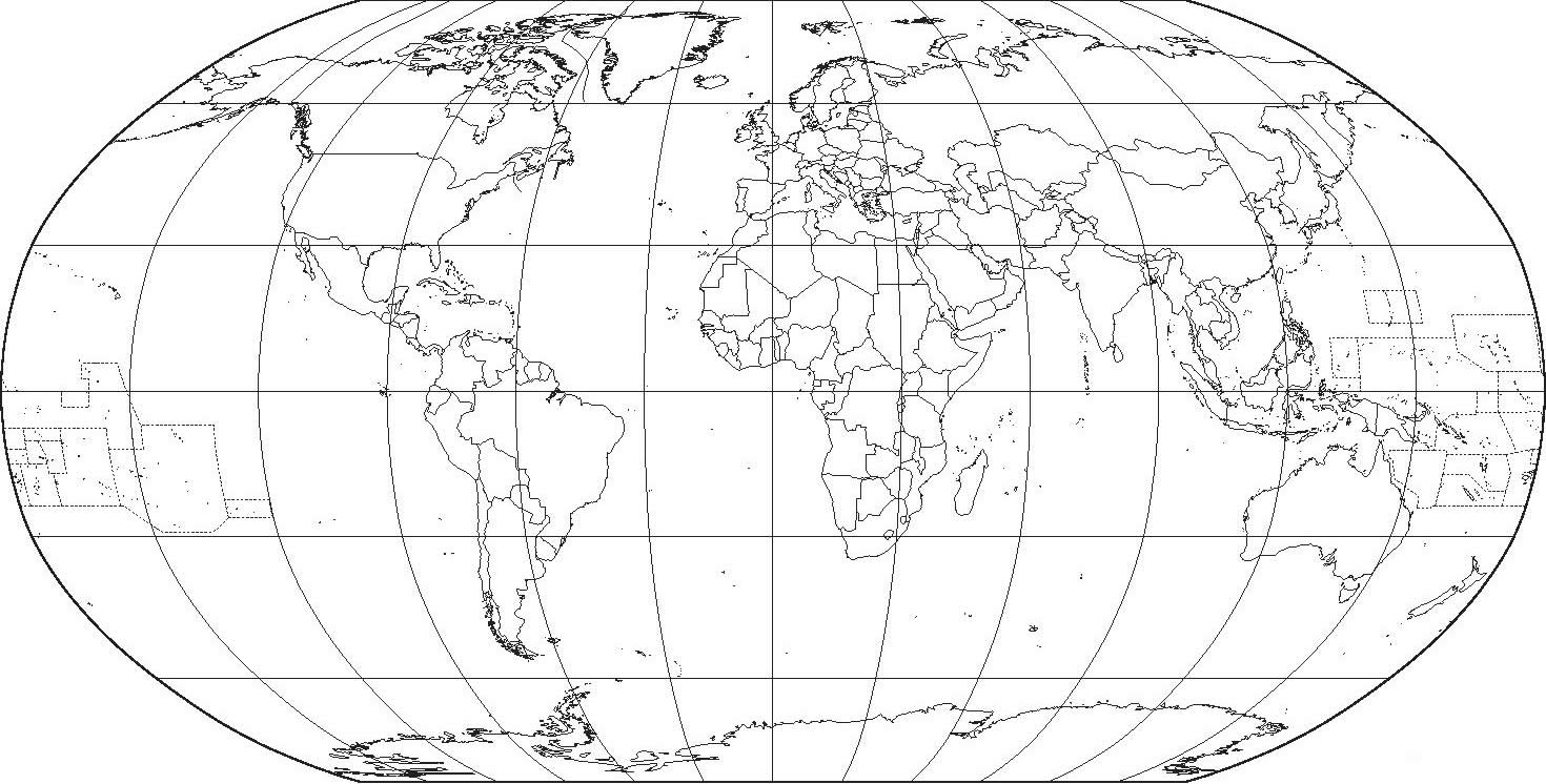 À l'Échelle du Monde, Cartes vierges