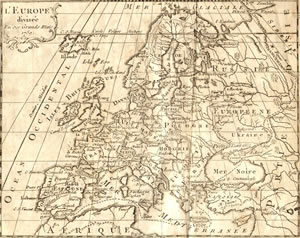 Carte historique de l'Europe