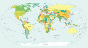 Grande Carte politique du monde