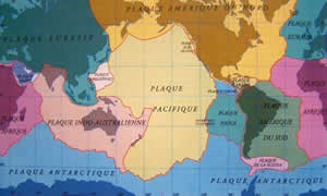 Carte des plaques tectoniques