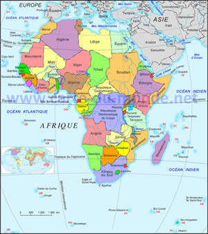 Grande carte Afrique