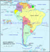 Carte Amérique du sud 620px