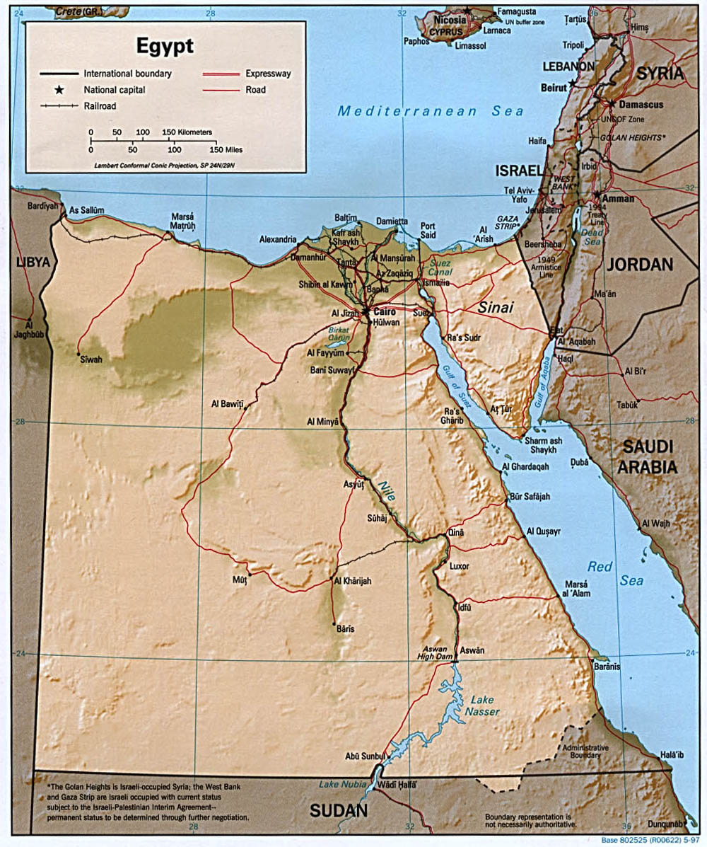 Carte Egypte