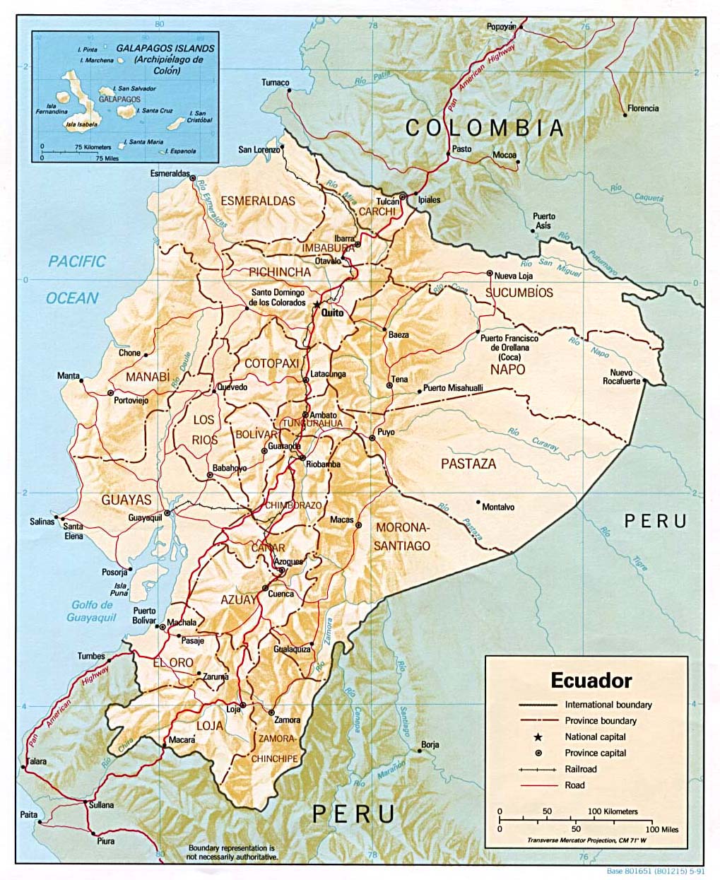 Carte Equateur