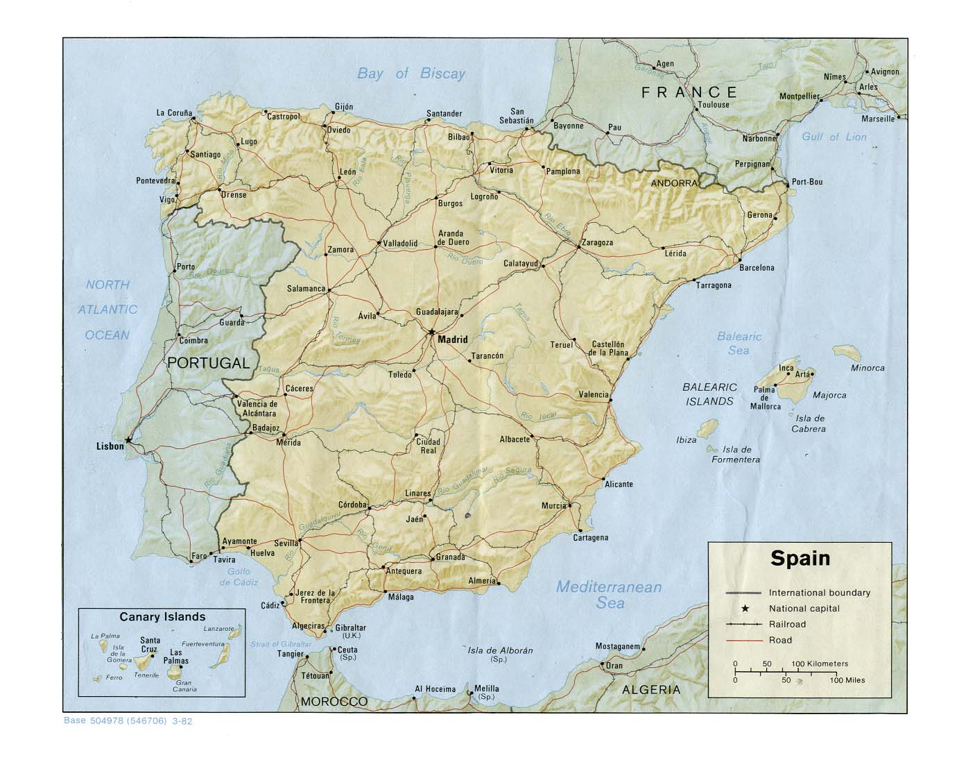 Carte Espagne Carte De Espagne