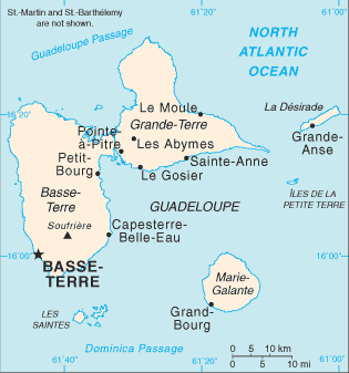 Carte Guadeloupe (FR)