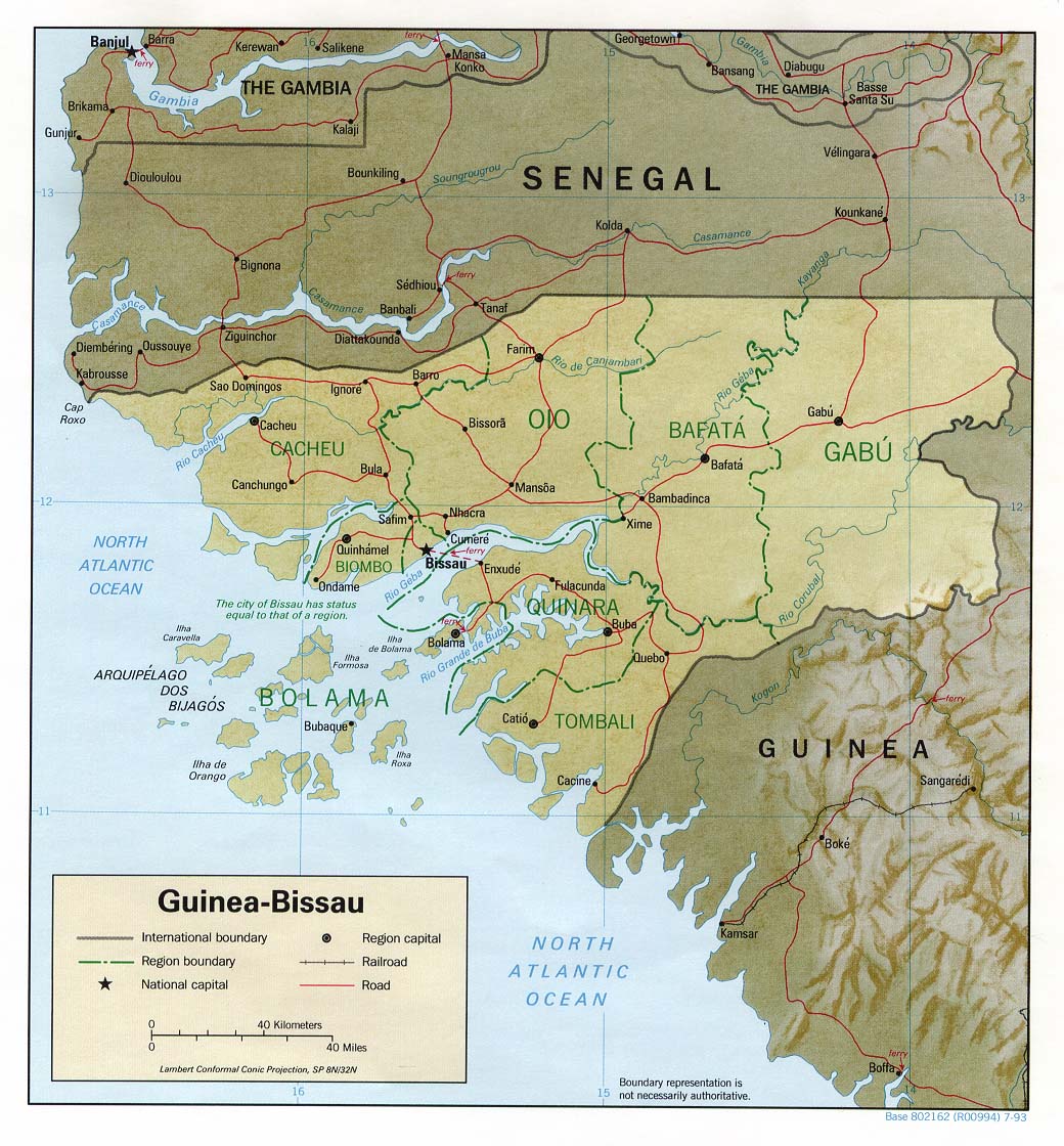 Carte Guinée Equatoriale