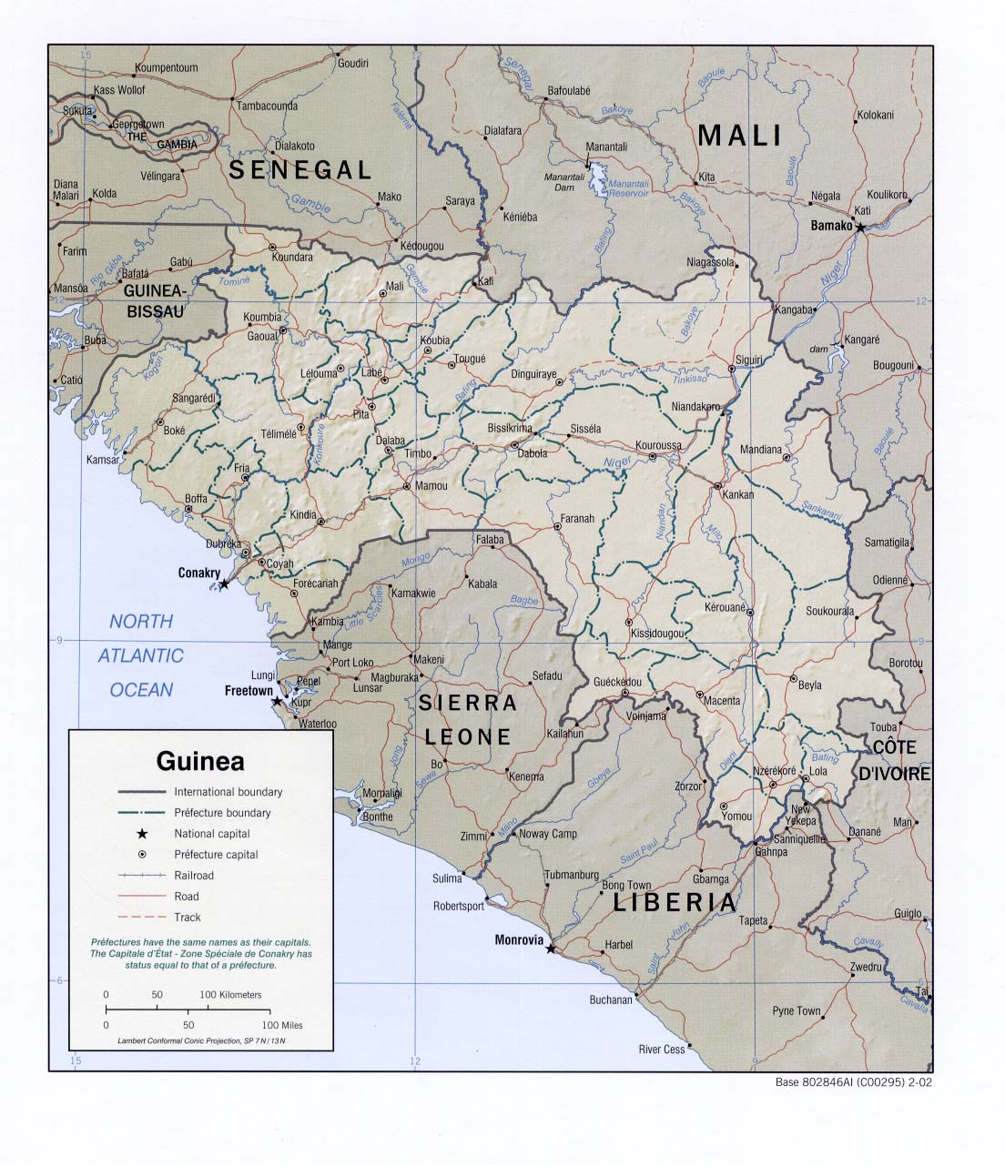 Carte Guinée