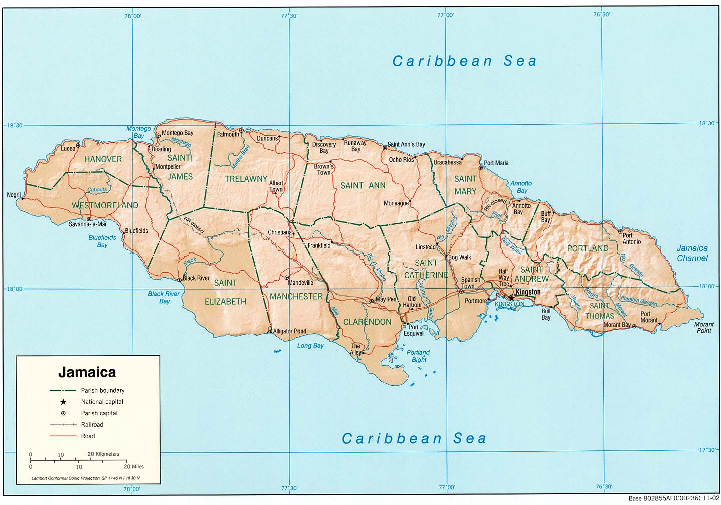Clamp Sweat Mechanics Carte Jamaïque, Carte de Jamaïque