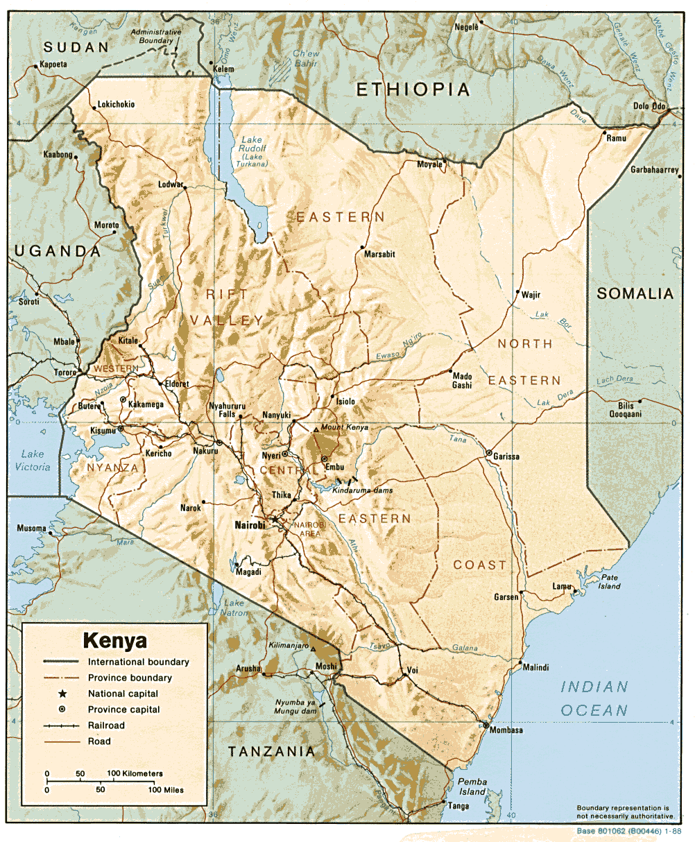 Carte Kenya