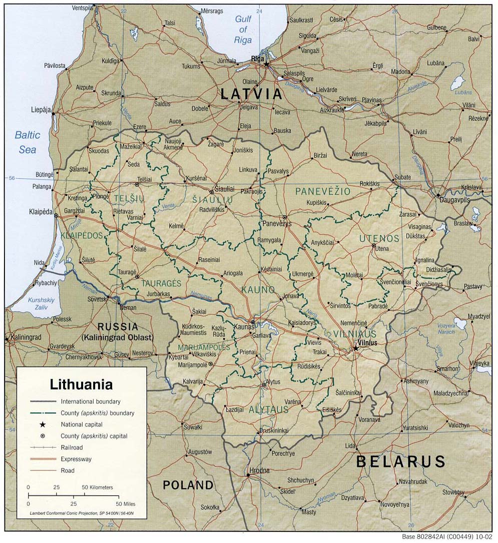 Carte Lettonie