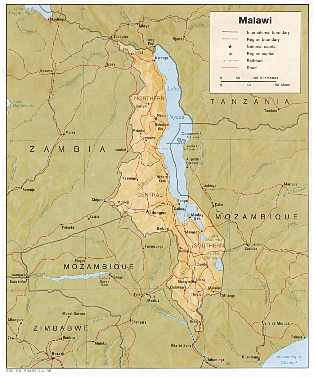 Carte Malawi
