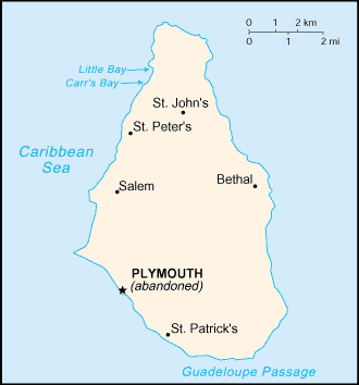 Carte Montserrat (RU)