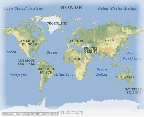 photo carte du monde