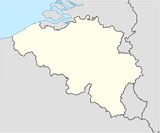 Carte Belgique vierge couleur