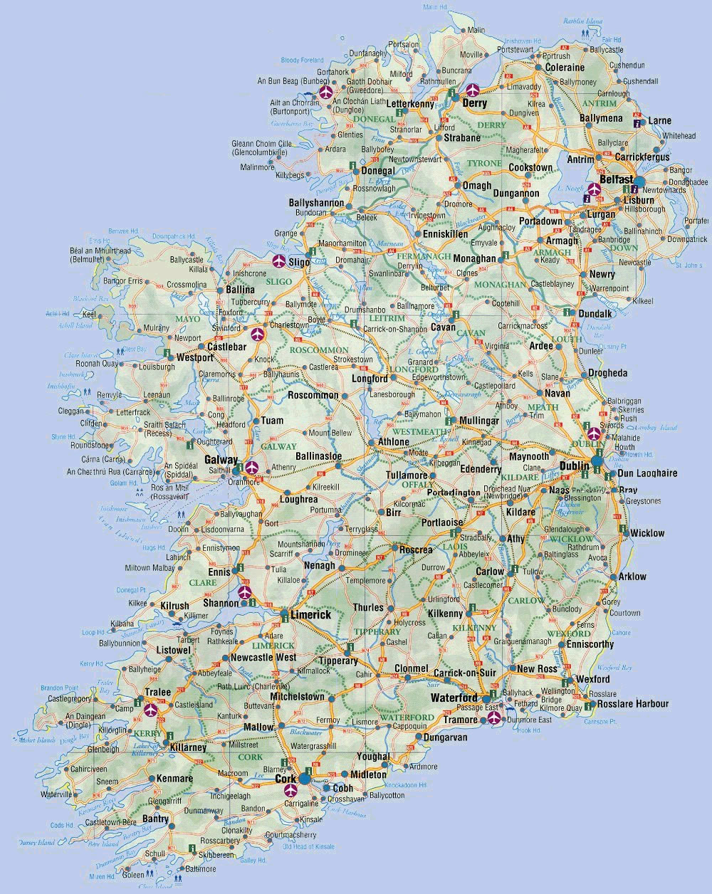 carte irlande - Image