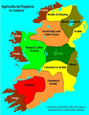 Carte végétation Irlande