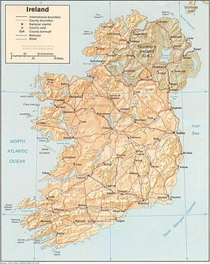 Grande carte Irlande