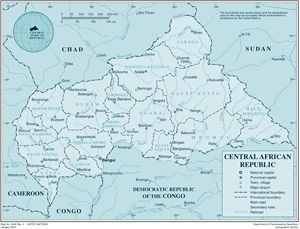Carte Afrique centrale