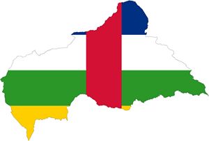 Carte drapeaux Afrique centrale