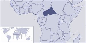 Localiser Afrique centrale sur carte du monde