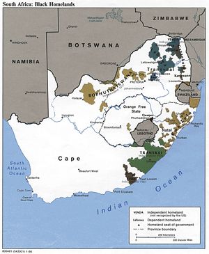 Carte population Afrique du Sud