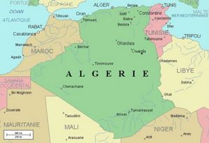 Carte rivières Algérie