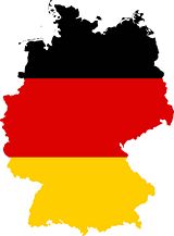 Carte drapeaux Allemagne