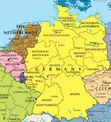 Carte frontières Allemagne