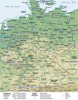 Carte grande villes Allemagne