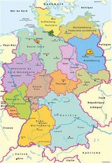 Carte régions Allemagne