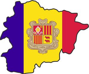 Carte drapeaux Andorre