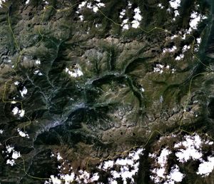 Carte satellite Andorre