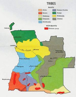 Carte population Angola