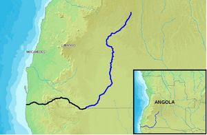 Carte topographique Angola