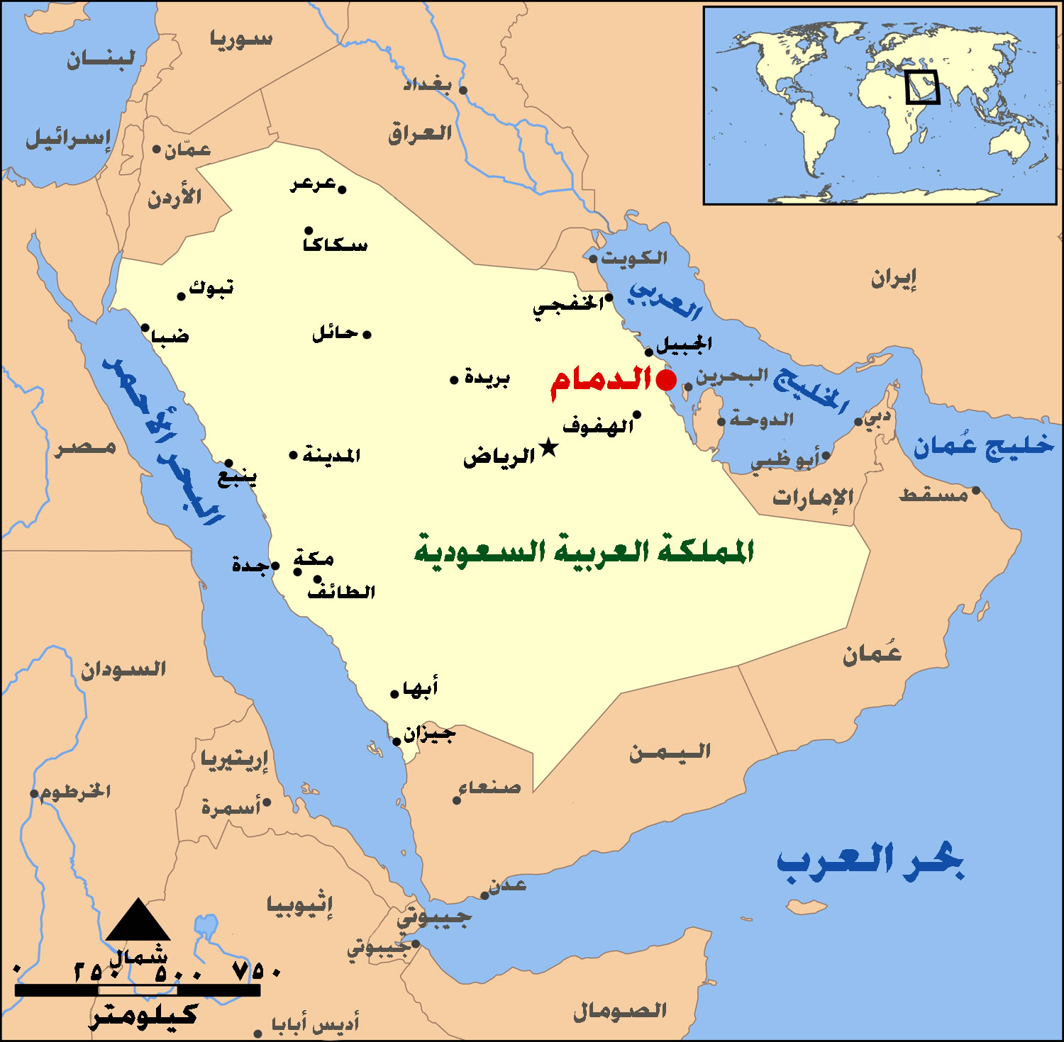 carte-du-moyen-orient-en-arabe-google