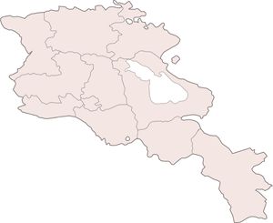 Carte Arménie vierge