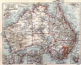 Ancienne carte Australie
