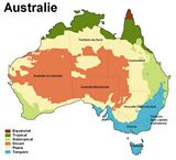 Carte climat Australie