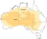 Carte desert Australie