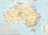 Carte distance villes australie